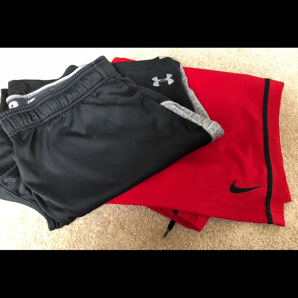Bundle of Men’s Nike and Under Armour shorts